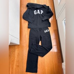 GAP Large Black Sweatshirt & Small Black Sweatpants